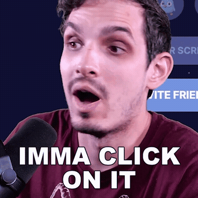 Man Talking Into Microphone Imma Click On It GIF
