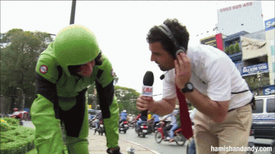 Man Talking Into Microphone GIF