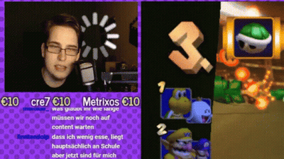 Man Talking Into Microphone Next To Video Game GIF