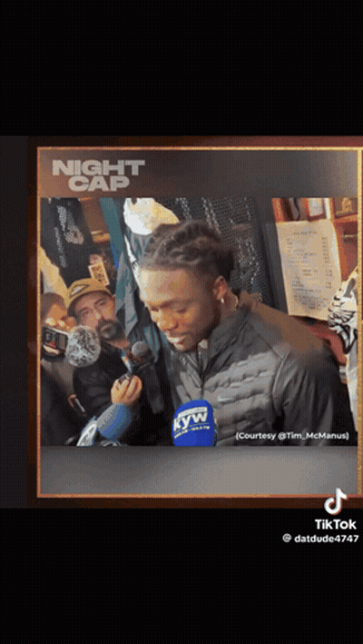 Man Talking Into Microphone Night Cap GIF