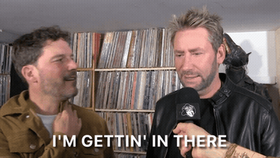 Man Talking Into Microphone Saying I'm Gettin In There GIF