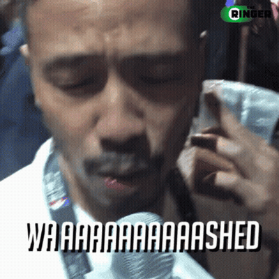 Man Talking Into Microphone Waaa Waaashed GIF