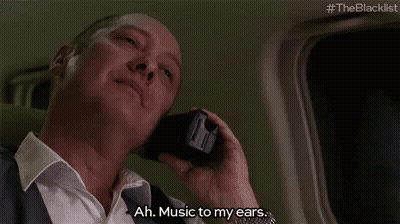 Man Talking On Cell Phone Ah Music To My Ears GIF
