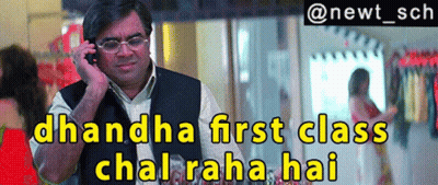 Man Talking On Cell Phone Dhanda First Class GIF