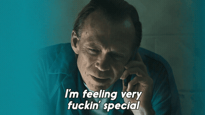 Man Talking On Cell Phone Feeling Fucking Special GIF