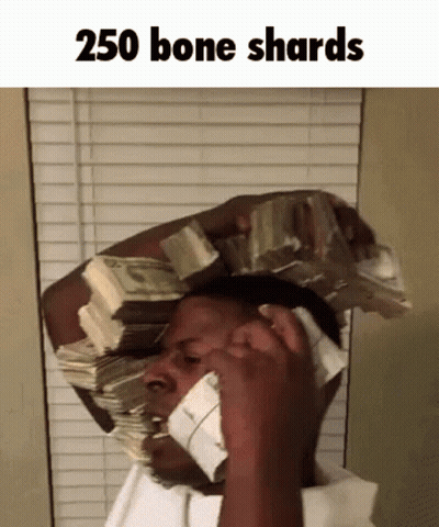 Man Talking On Cell Phone Holding Money Stack On Head GIF