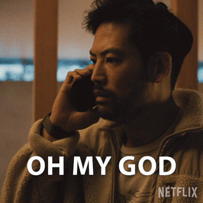 Man Talking On Cell Phone Oh My God GIF