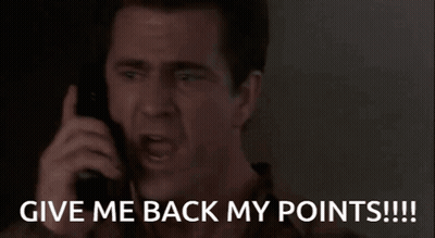 Man Talking On Cell Phone Saying Give Me Back My Points GIF