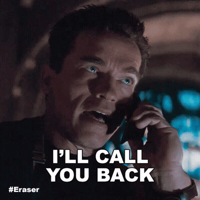 Man Talking On Cell Phone Saying I'll Call You Back GIF