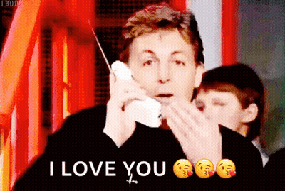Man Talking On Cell Phone Saying I Love You GIF