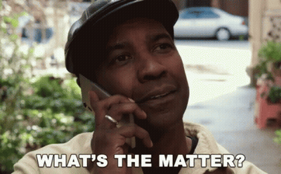 Man Talking On Cell Phone Saying What's The Matter GIF