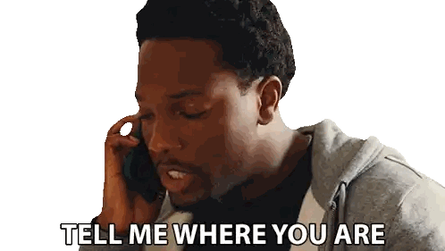 Man Talking On Cell Phone Tell Me Where You Are Sticker