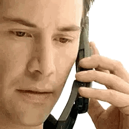 Man Talking On Cellphone Sticker