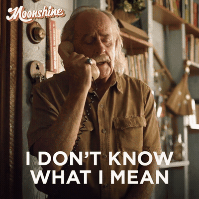 Man Talking On Phone I Dont Know What I Mean Behind Him GIF