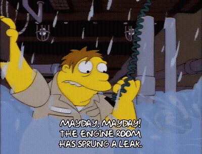 Man Talking On Phone Mayday Mayday GIF