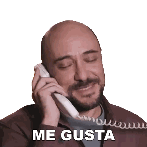 Man Talking On Phone Me Gusta Sticker