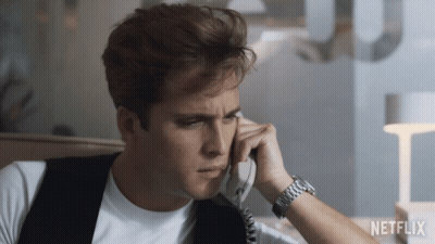 Man Talking On Phone Netflix Logo GIF