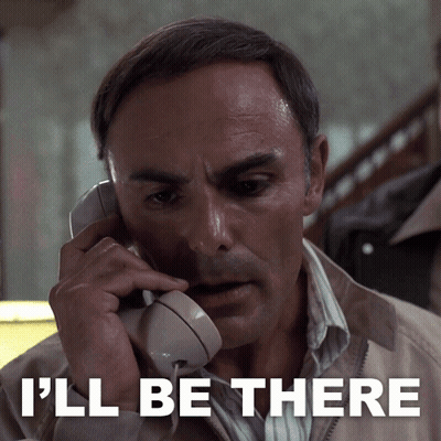 Man Talking On Phone Saying I'll Be There GIF