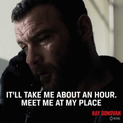 Man Talking On Phone Saying It'll Take Me About An Hour Meet Me At My Place GIF