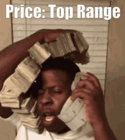 Man Talking On Phone With Money On Head GIF