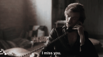 Man Talking On Telephone Saying I Miss You GIF