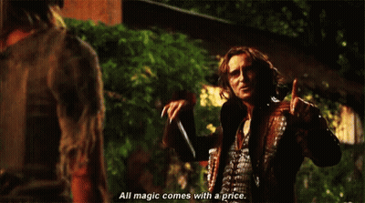 Man Talking To Another Man All Magic Comes With A Price GIF