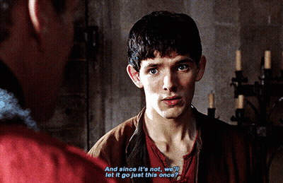 Man Talking To Another Man Saying And Since It's Not We'll Let It Go Just This Once GIF