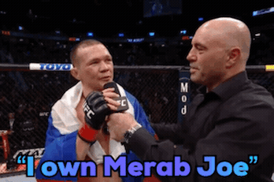 Man Talking To Another Man Saying I Own Merab Joe GIF