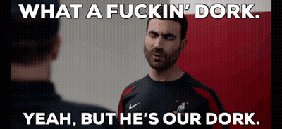 Man Talking To Another Man What A Fuckin Dork GIF