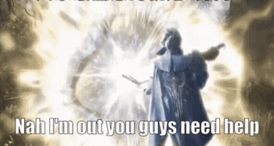 Man Talking To Green Character Saying Christopher You Need Help Us GIF