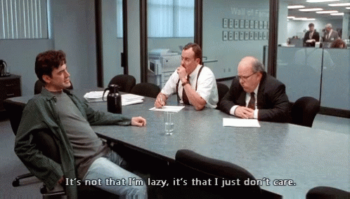 Man Talking To Two Men At Conference Table GIF