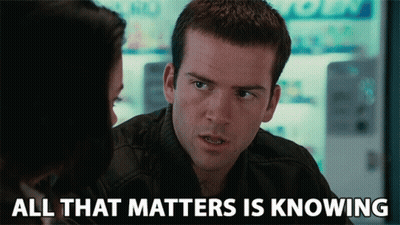 Man Talking To Woman All That Matters Is Knowing GIF