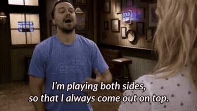 Man Talking To Woman At Cold Beer Sign GIF