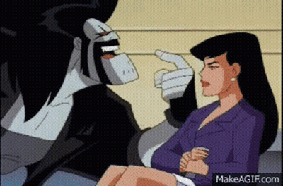 Man Talking To Woman On Couch GIF