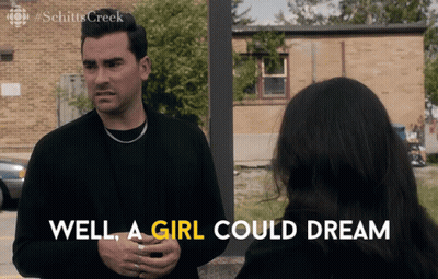 Man Talking To Woman Well A Girl Could Dream GIF