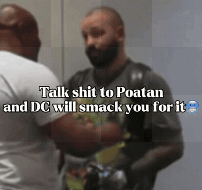 Man Talks Shit To Poatan And DC Will Smack You GIF