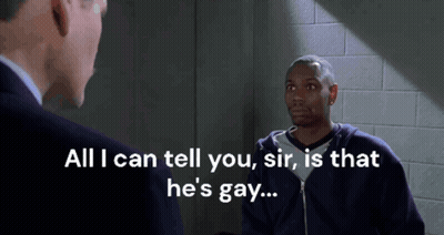 Man Telling Another He's Gay GIF