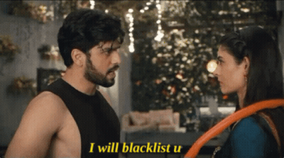 Man Telling Woman I Will Blacklist U GIF