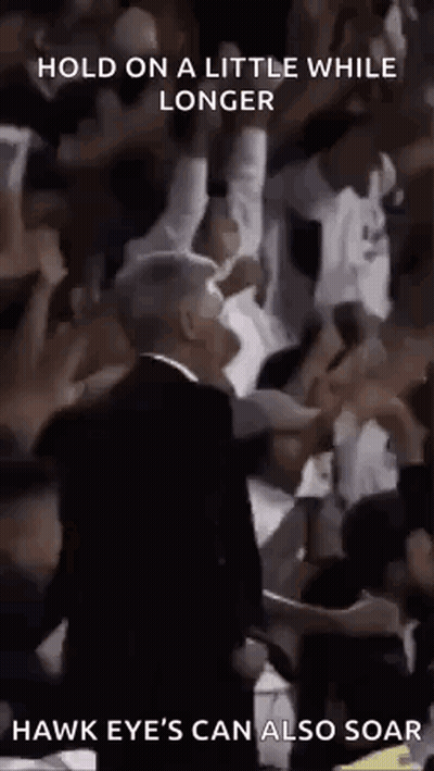 Man Tells Crowd Hold On Little While Longer GIF