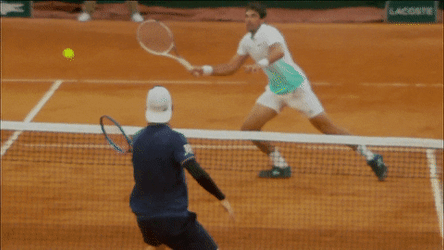 Man That Got Hit By A Tennis Ball In His Nuts Is Hurt GIF