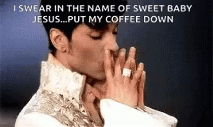 Man Thinking Sweet Baby Jesus GIF