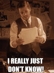Man Throwing Away Papers I Know Nothing GIF