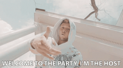 Man Thumbs Up Welcome To The Party I'm The Host GIF