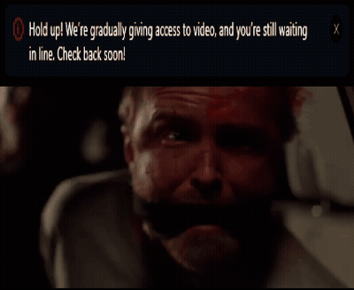 Man Tied Up Saying Hold Up We're Gradually Giving Access To Video GIF