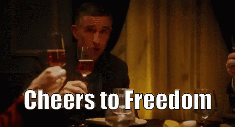 Man Toasting With Wine GIF