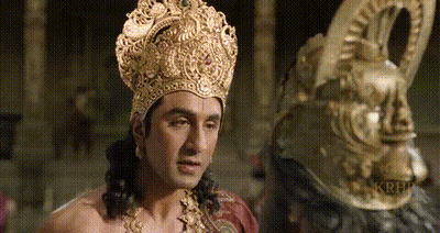 Man Touching Woman's Hair In Dark Room GIF