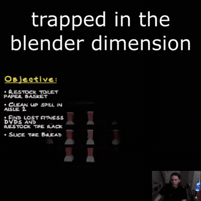 Man Trapped In The Blender Dimension GIF