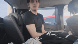 Man Trapped Inside The Van GIF