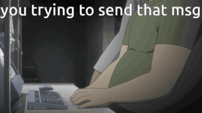Man Trying To Send That Msg At Desk GIF