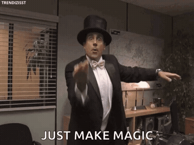 Man Tuxedo Top Hat Saying Just Make Magic GIF